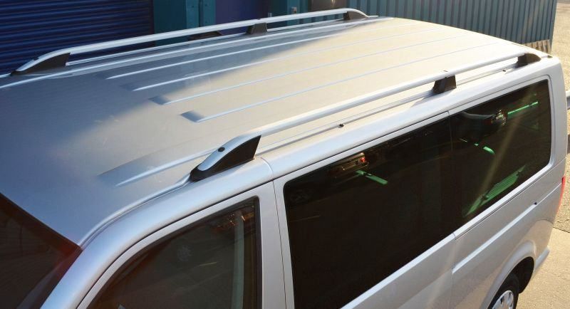 uzdužni krovni nosači za vw t5-t6-dugi-kratki- srebrne ili crne boje - slika 2