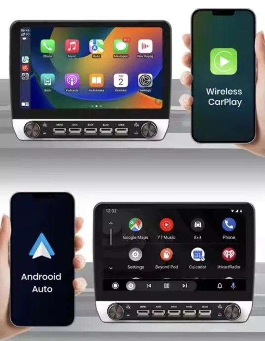 original ekran 10.1" vw t6 android carplay navigacija wif8 kamera gps - slika 12