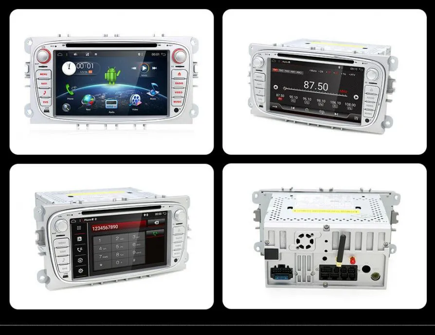 2din radio android ford focus original gps srebrni - slika 8