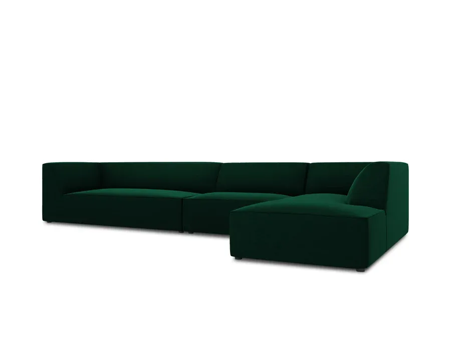 kutna garnitura ruby, 5 sjedala, 366x180cm, materijal: baršun - slika 5