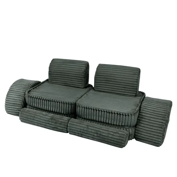 modularna sofa - šumsko zelena - slika 3