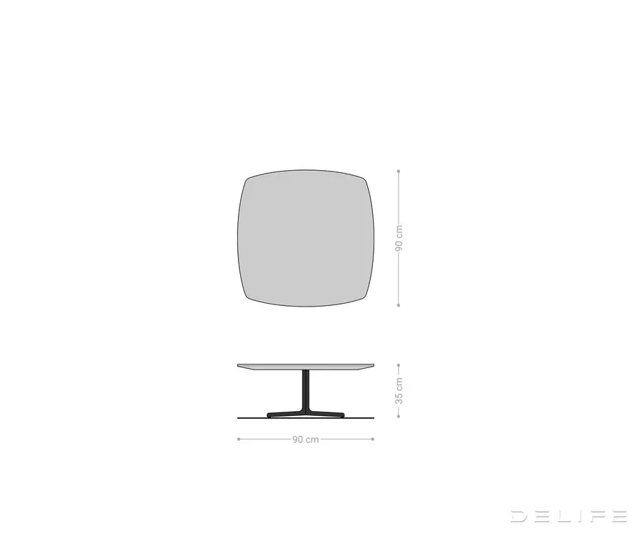 klub stolić talita 90x90cm, materijal: brijest - slika 6