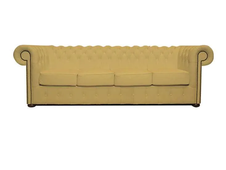 Chesterfield Garnitura Class Leather | 4-sjedišta | Ivory - Ježdovec, Zagreb