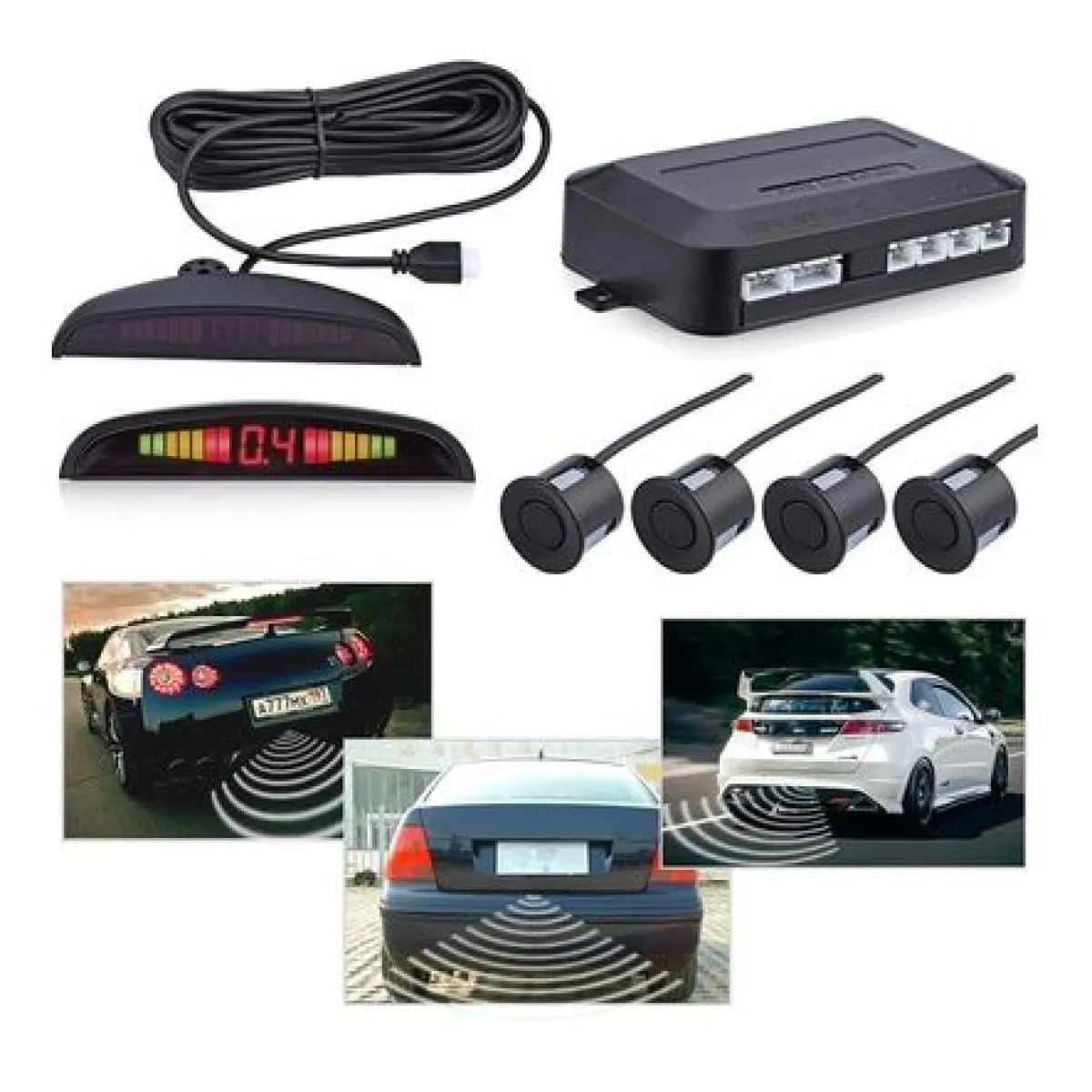 parking senzori 4 senzora display lcd - slika 2