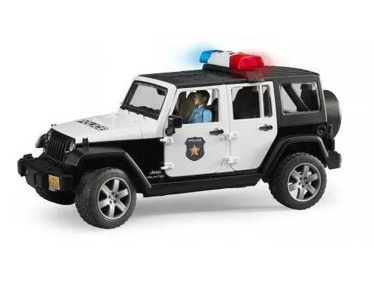 bruder policijski auto jeep wrangler + policajac - slika 5