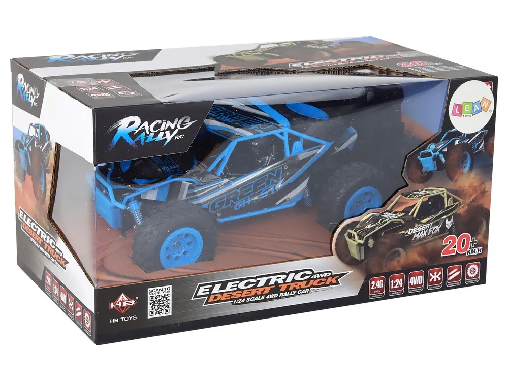 remote controlled off-road car r/c 1:24 blue - slika 3