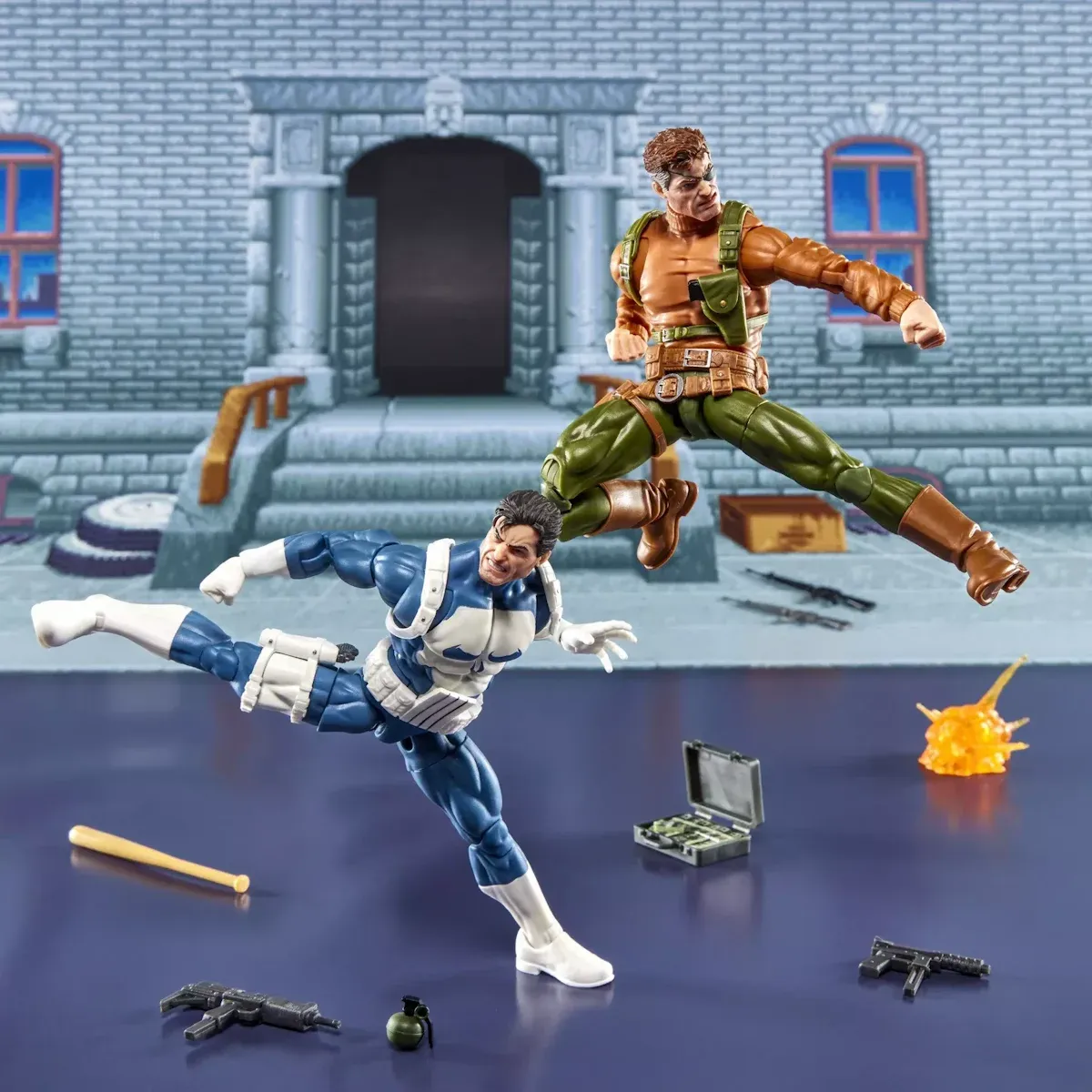 marvel legends series: punisher and nick fury figure, 15cm - slika 6