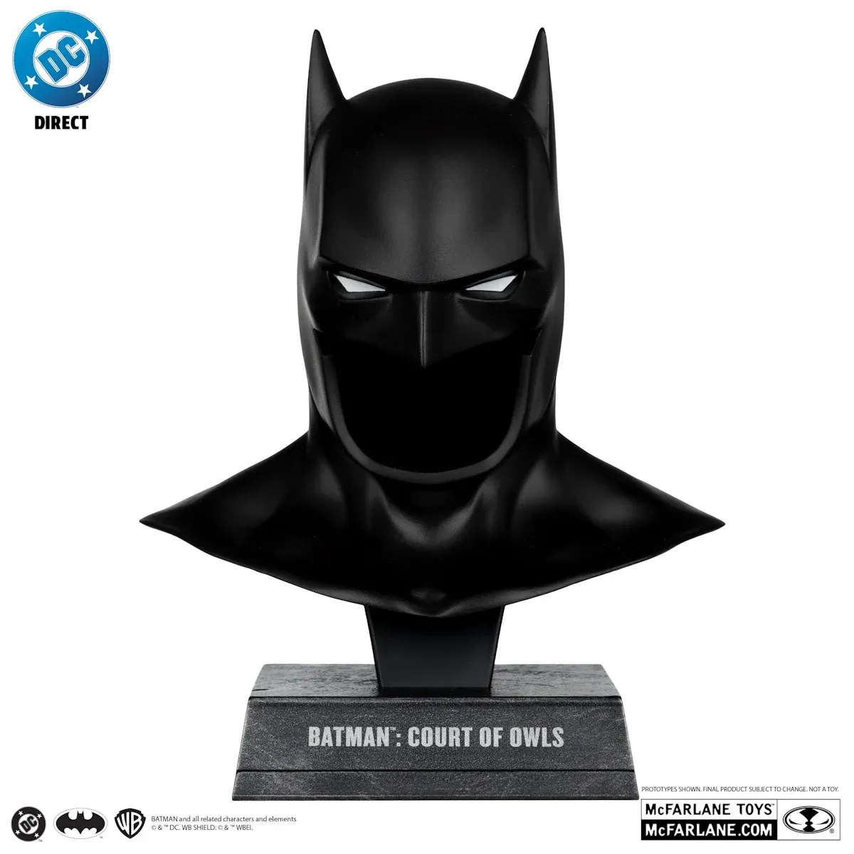 mcfarlane dc direct – batman (court of owls) cowl replica - slika 2