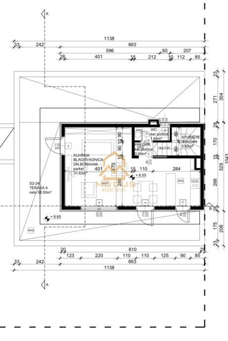 split/ žnjan / dvoetažni penthouse - novogradnja (prodaja) - slika 12