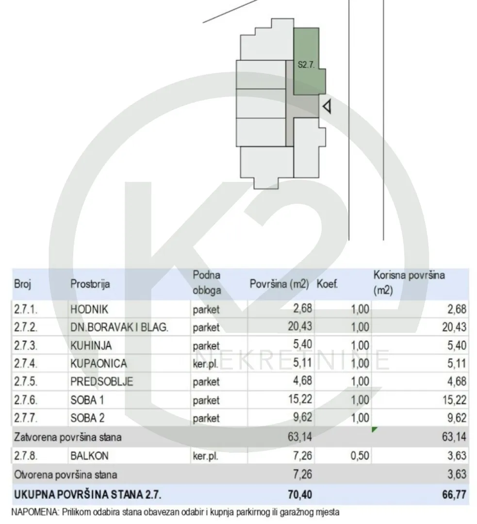krapinske toplice, 2. kat, db+2s, 66,77 m2, lift, gpm, novogradnja!! - slika 10
