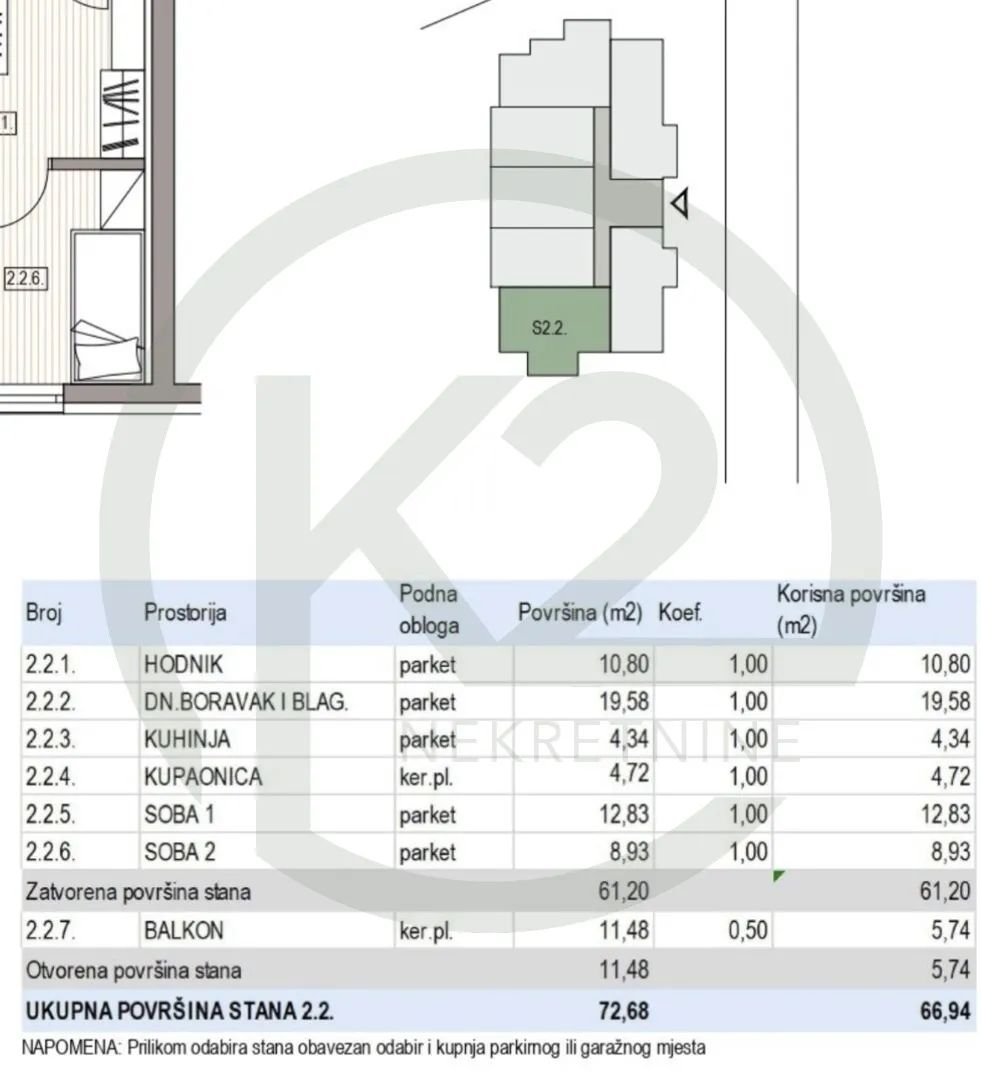 krapinske toplice, 2. kat, db+2s, 66,94 m2, lift, gpm, novogradnja!! - slika 10