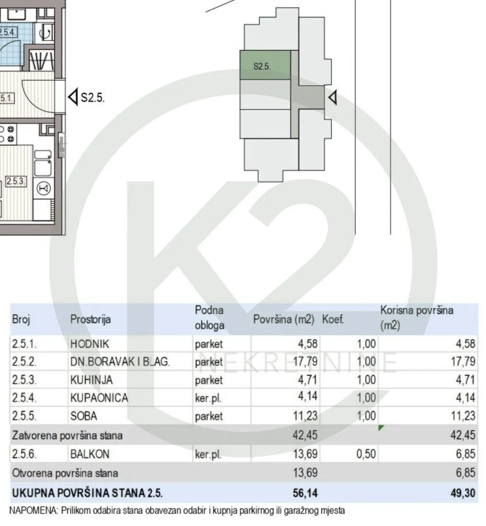 krapinske toplice, 2. kat, db+1s, 49,30 m2, lift, gpm, novogradnja!! - slika 10