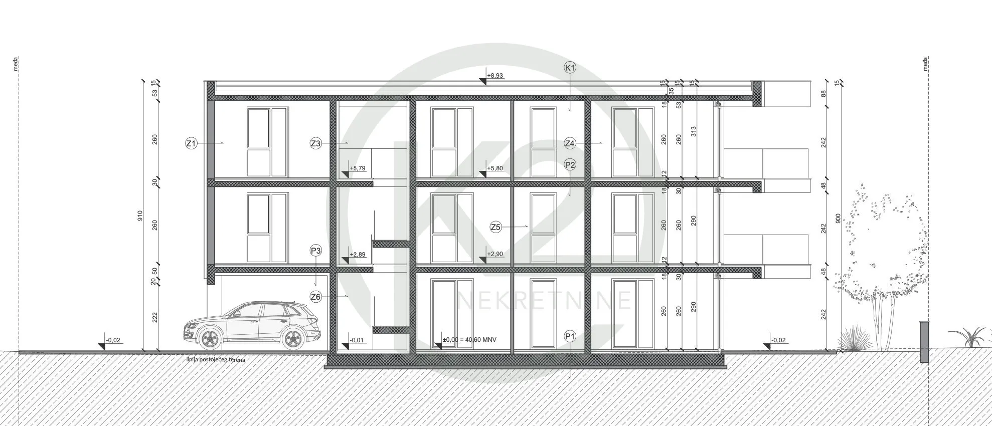 novogradnja, peroj 60 m2, 2s+db - slika 3