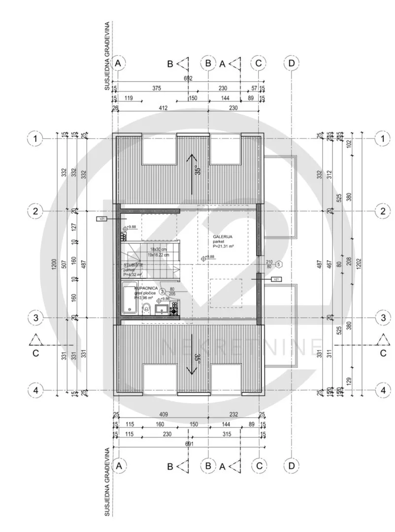 stan: voltino 93 m2, 3s+db+pm - slika 2