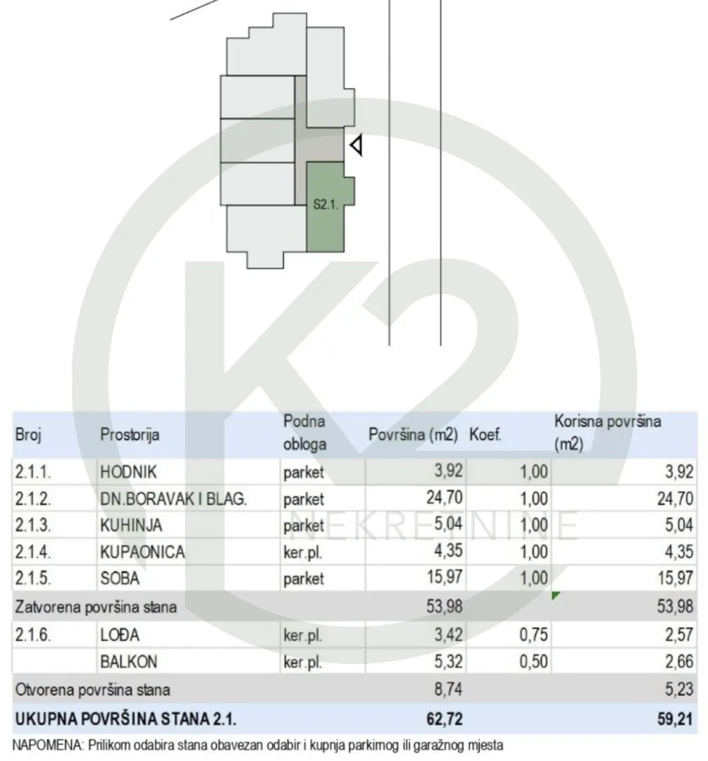 krapinske toplice, 2. kat, db+1s, 59,21 m2, lift, gpm, novogradnja!! - slika 10