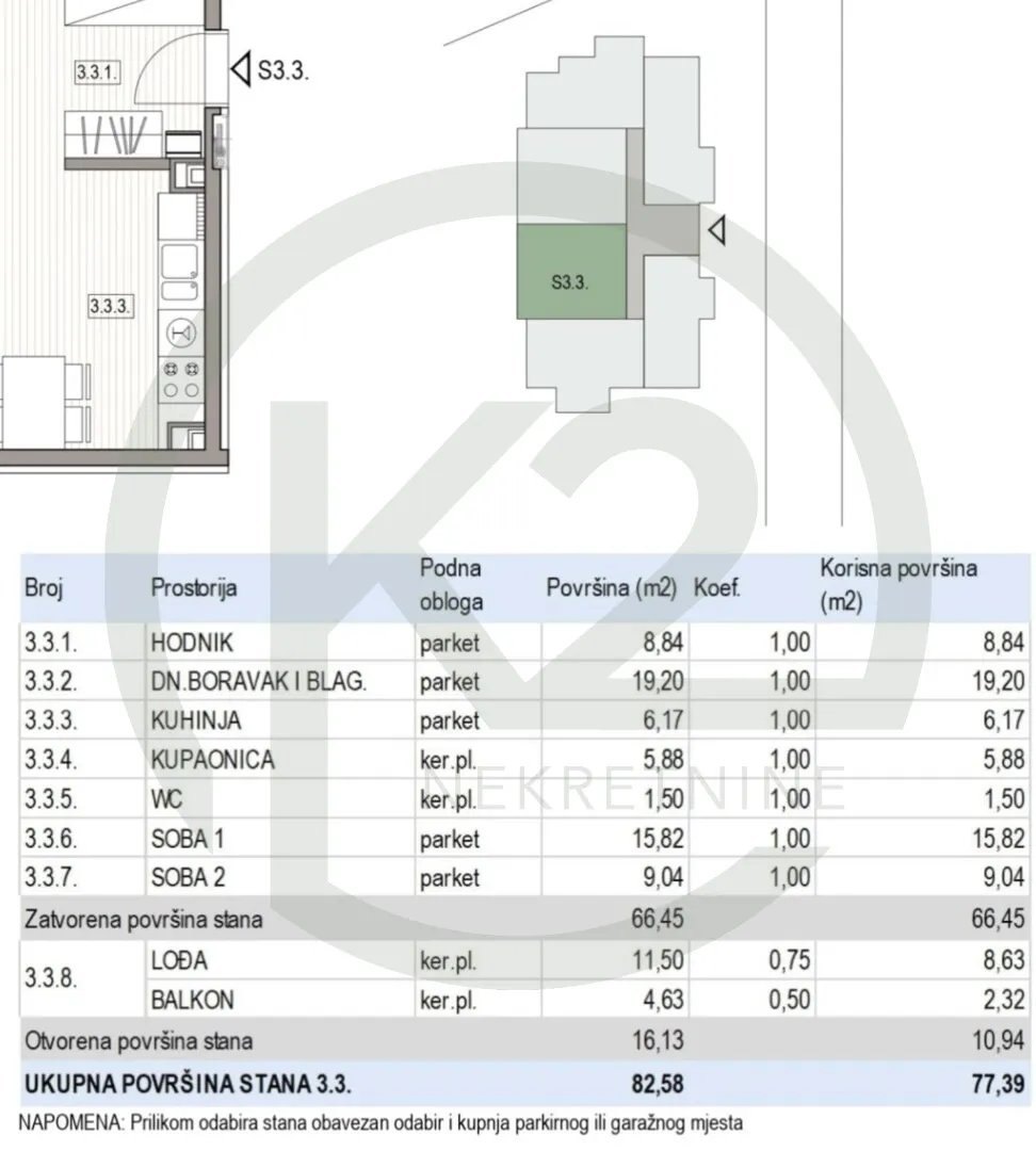 krapinske toplice, 3. kat, db+2s, 77,39 m2, lift, gpm, novogradnja!! - slika 5