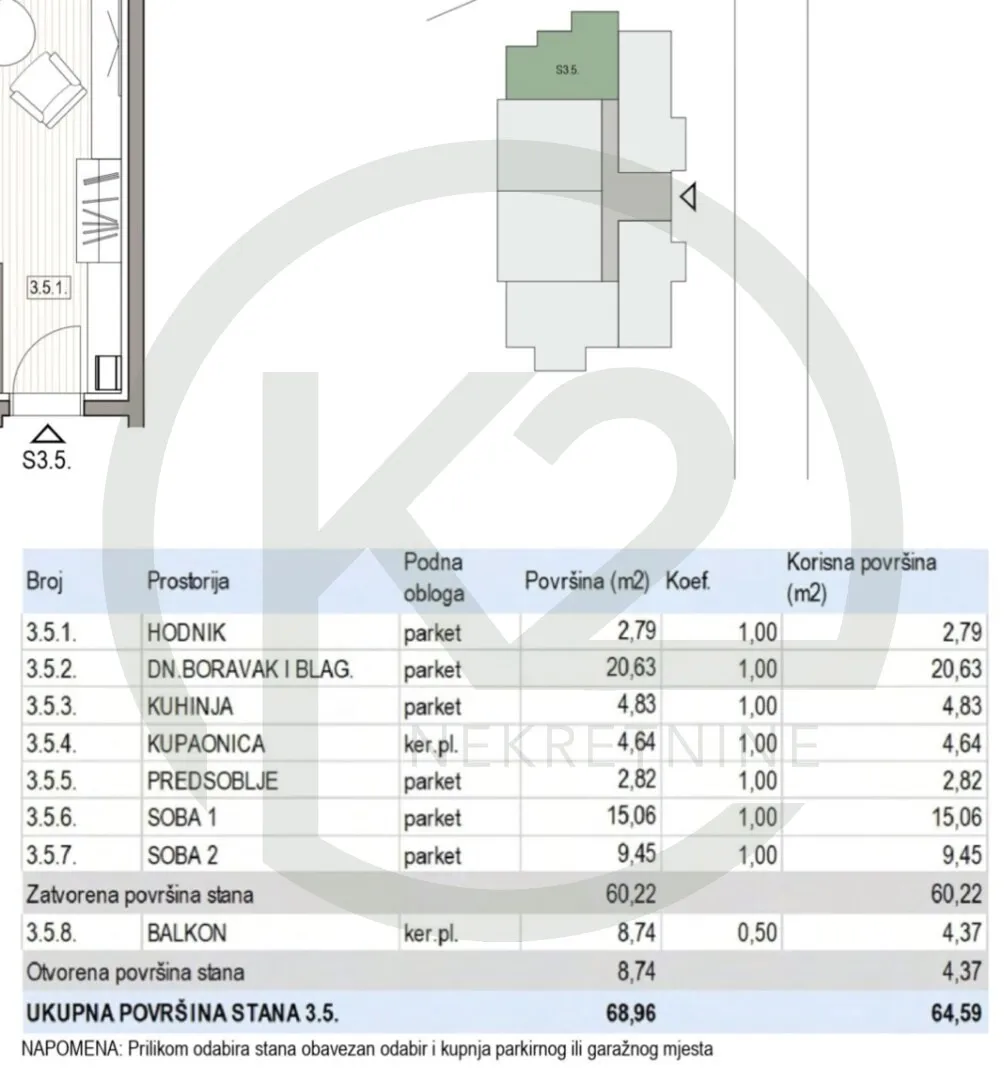 krapinske toplice, 3. kat, db+2s, 64,59 m2, lift, gpm, novogradnja!! - slika 10