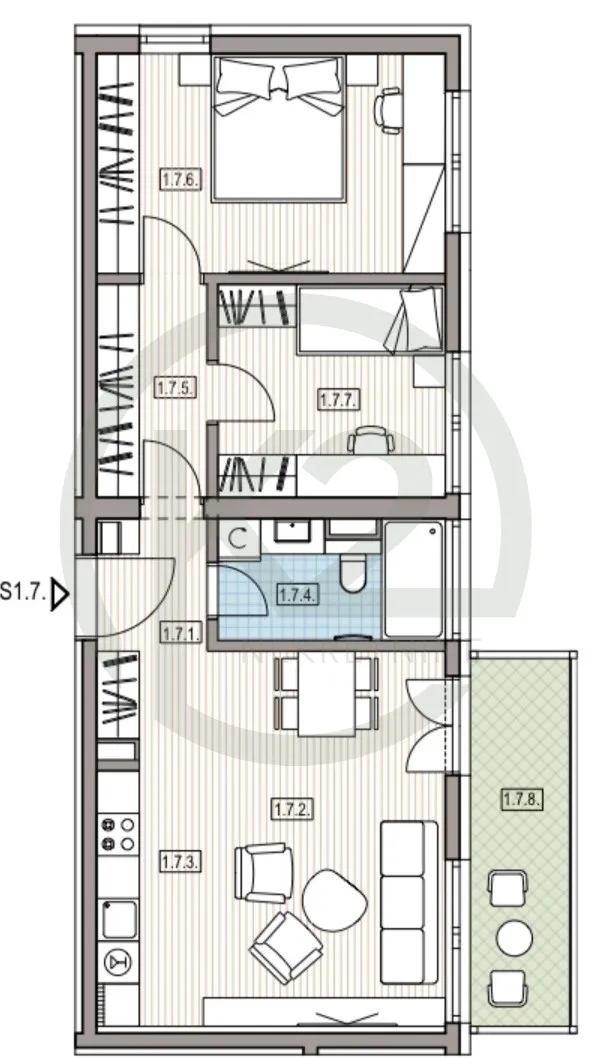 krapinske toplice, 1. kat, db+1s, 66,77 m2, lift, gpm, novogradnja!! - slika 9