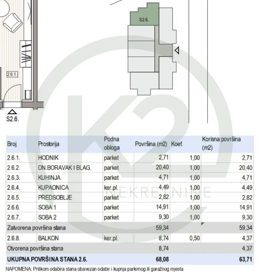 krapinske toplice, 2. kat, db+2s, 63,71 m2, lift, gpm, novogradnja!! - slika 10