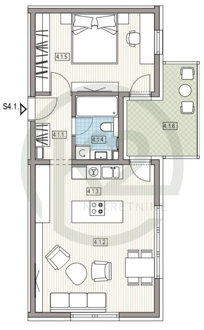 krapinske toplice, 4. kat, db+1s, 59,75m2, lift, gpm, novogradnja!! - slika 9