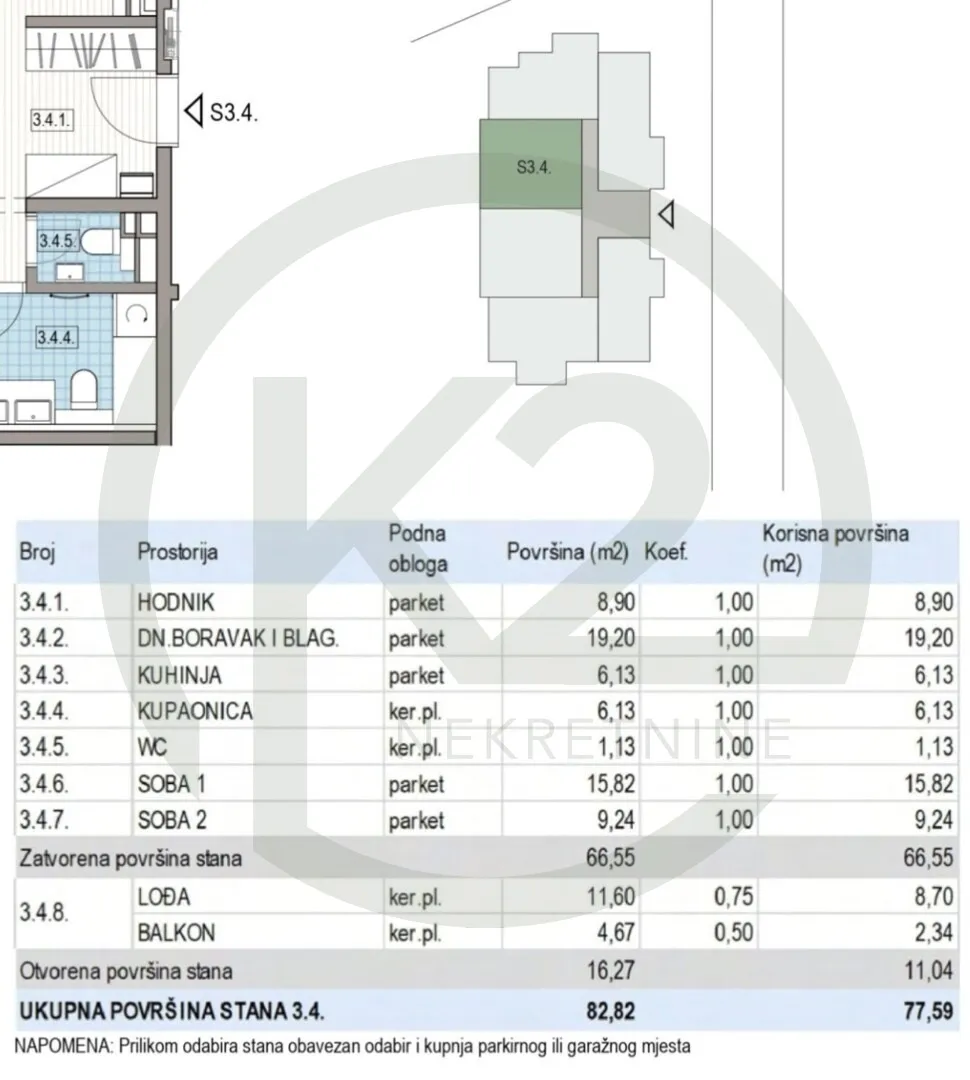 krapinske toplice, 3. kat, db+2s, 77,59 m2, lift, gpm, novogradnja!! - slika 10