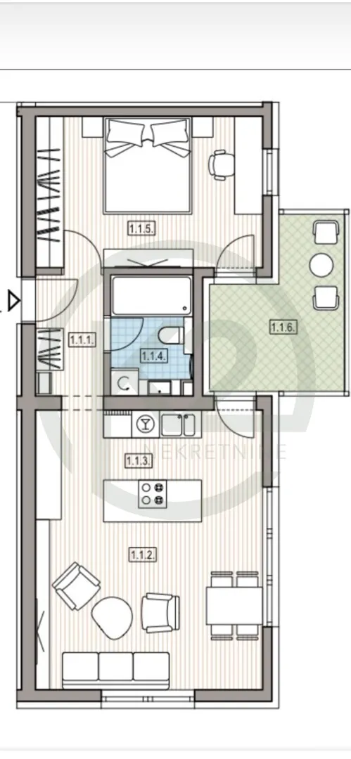 krapinske toplice, 1. kat, db+1s, 58,62 m2, lift, gpm, novogradnja!! - slika 9