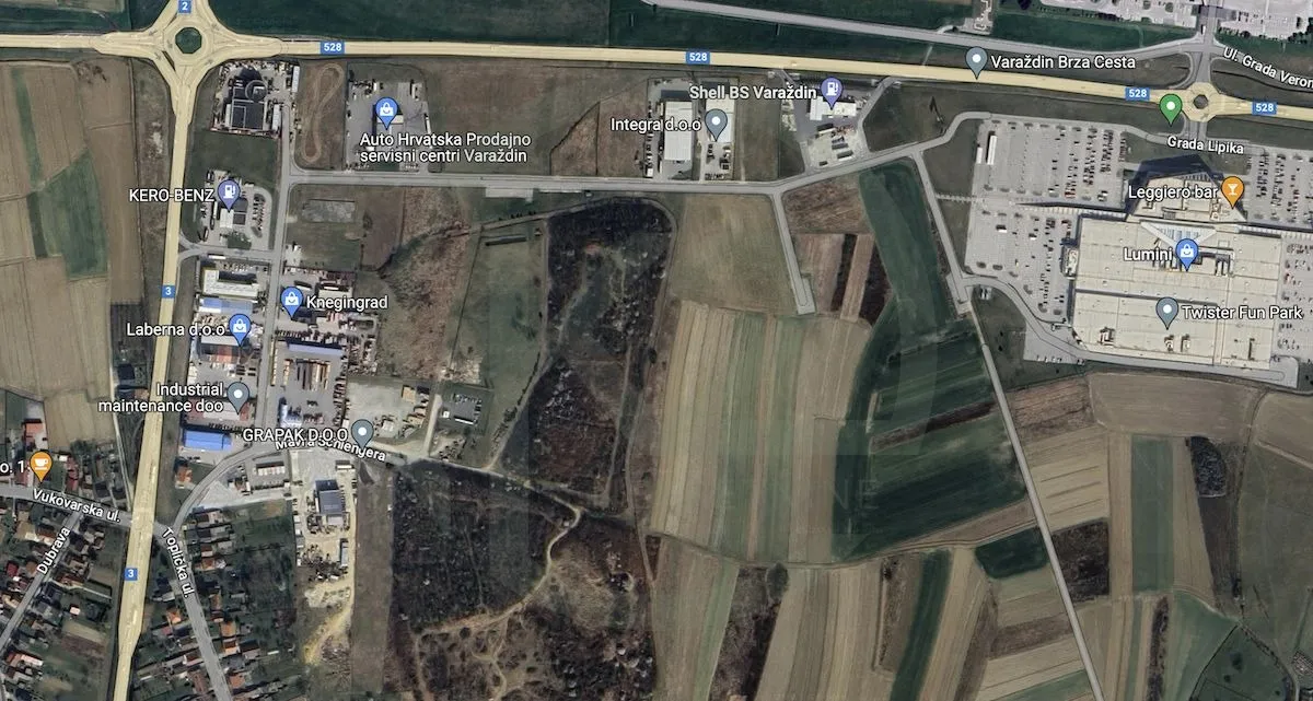 Građ. zemljište, Varaždin / Gornji Kneginec 21.400 m2 POSLOVNO! - Gornji Kneginec, Gornji Kneginec