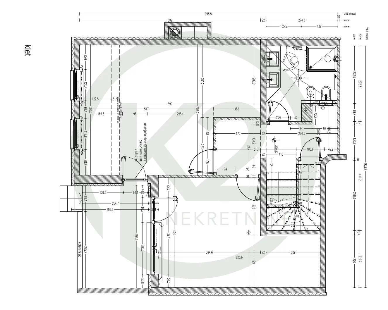 g. prekrižje odličan stan 250 m2 investicija u najmu - slika 27