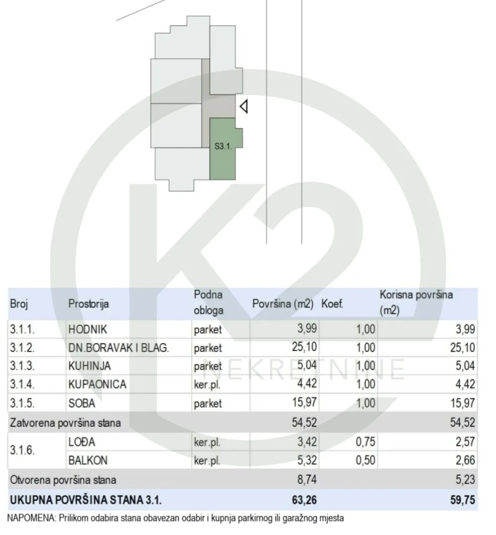 krapinske toplice, 3. kat, db+1s, 59,75 m2, lift, gpm, novogradnja!! - slika 10