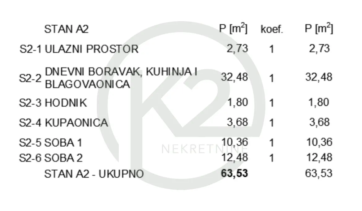 jarun, luksuzni 2,5 s. stan a2, 69,78 m2, db + 2ss+vpm - slika 10
