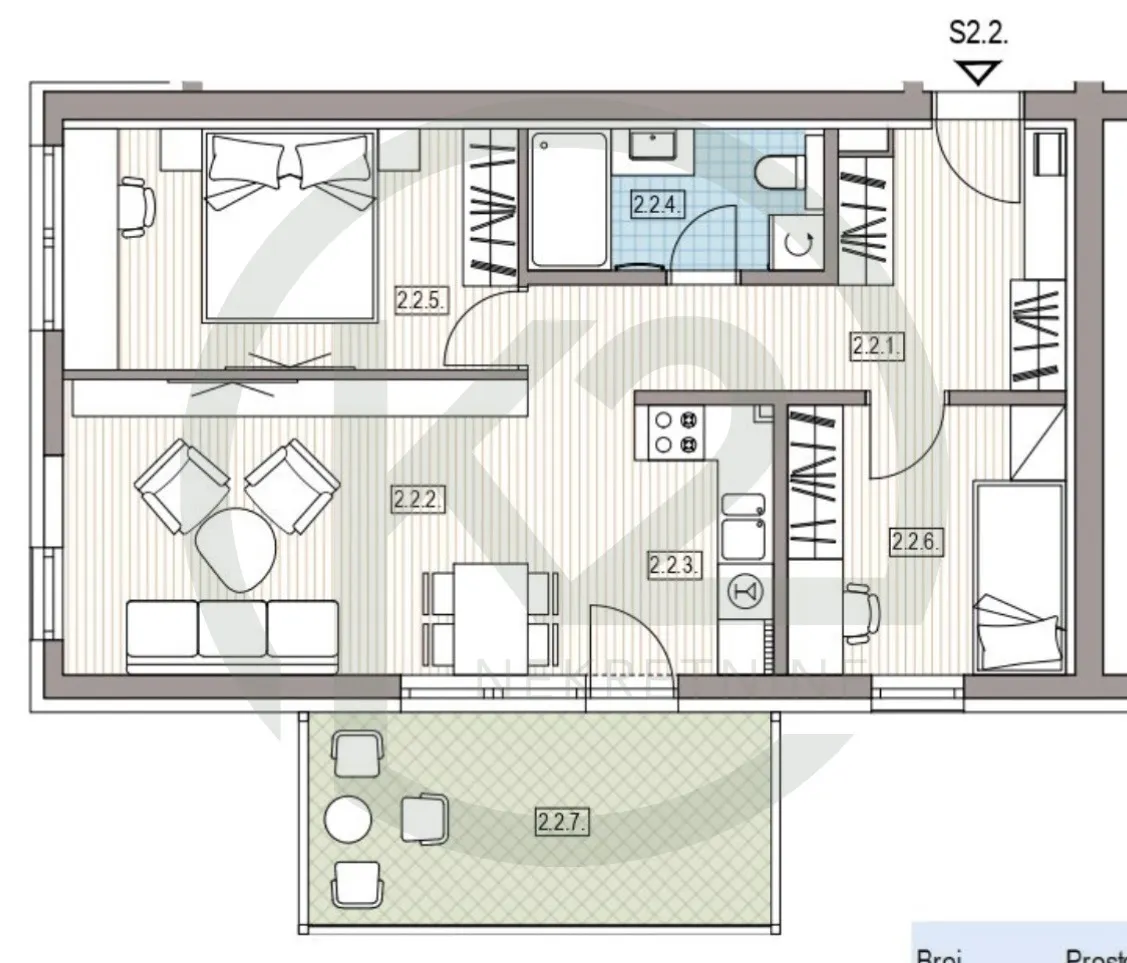 krapinske toplice, 2. kat, db+2s, 66,94 m2, lift, gpm, novogradnja!! - slika 9
