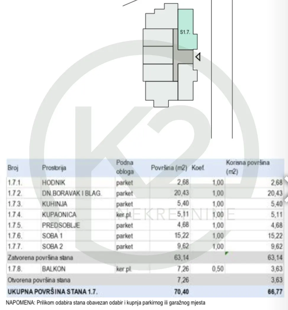 krapinske toplice, 1. kat, db+1s, 66,77 m2, lift, gpm, novogradnja!! - slika 2