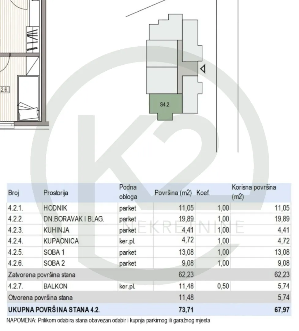 krapinske toplice, 4. kat, db+2s, 67,97m2, lift, gpm, novogradnja!! - slika 10