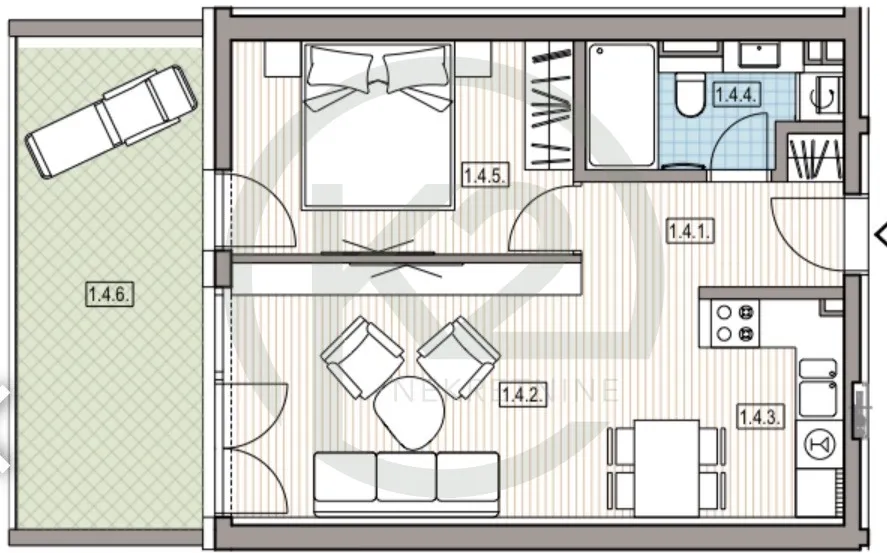 krapinske toplice, 1. kat, db+1s, 49,62 m2, lift, gpm, novogradnja!! - slika 8