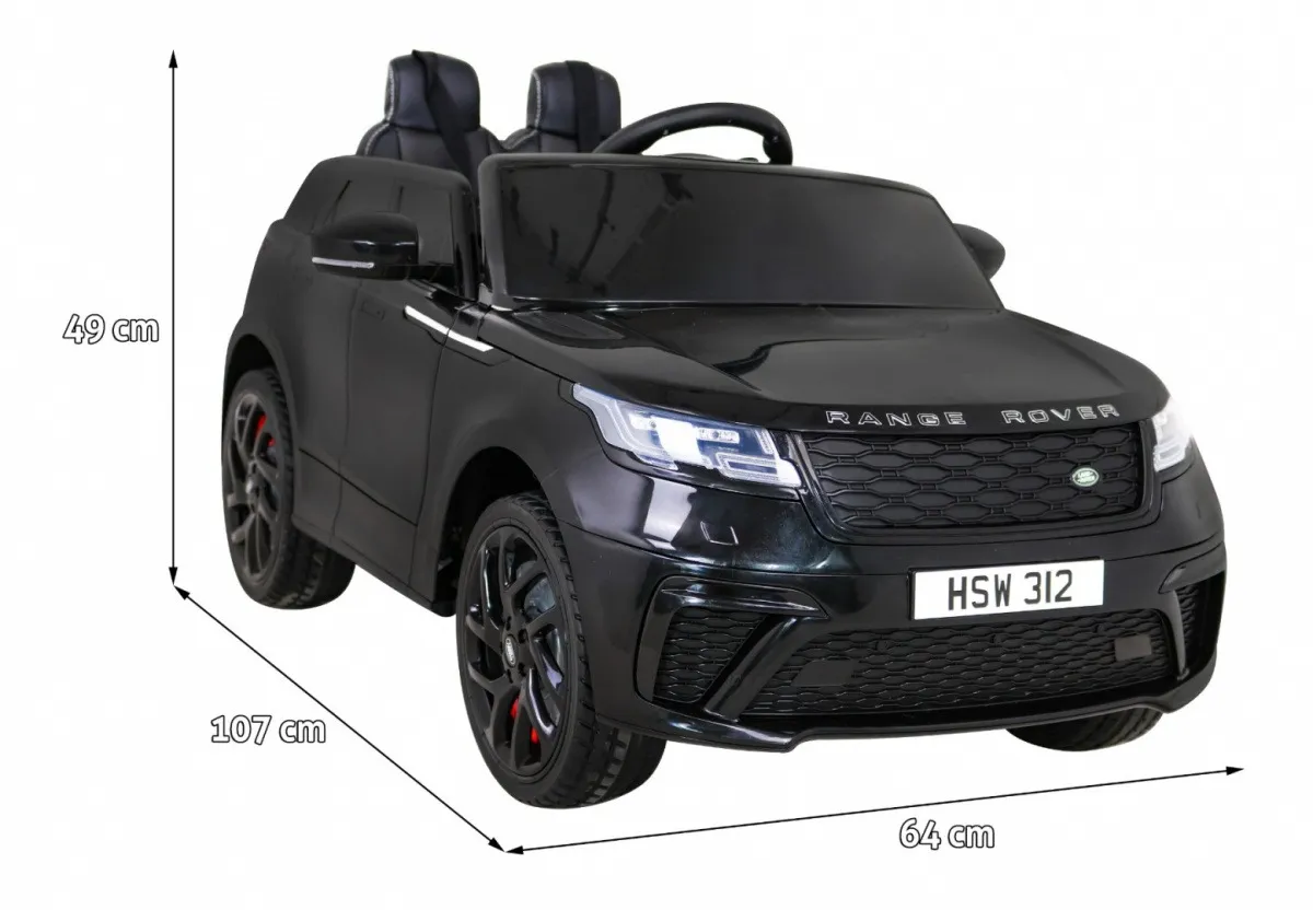 licencirani auto na akumulator range rover velar - crni - slika 2