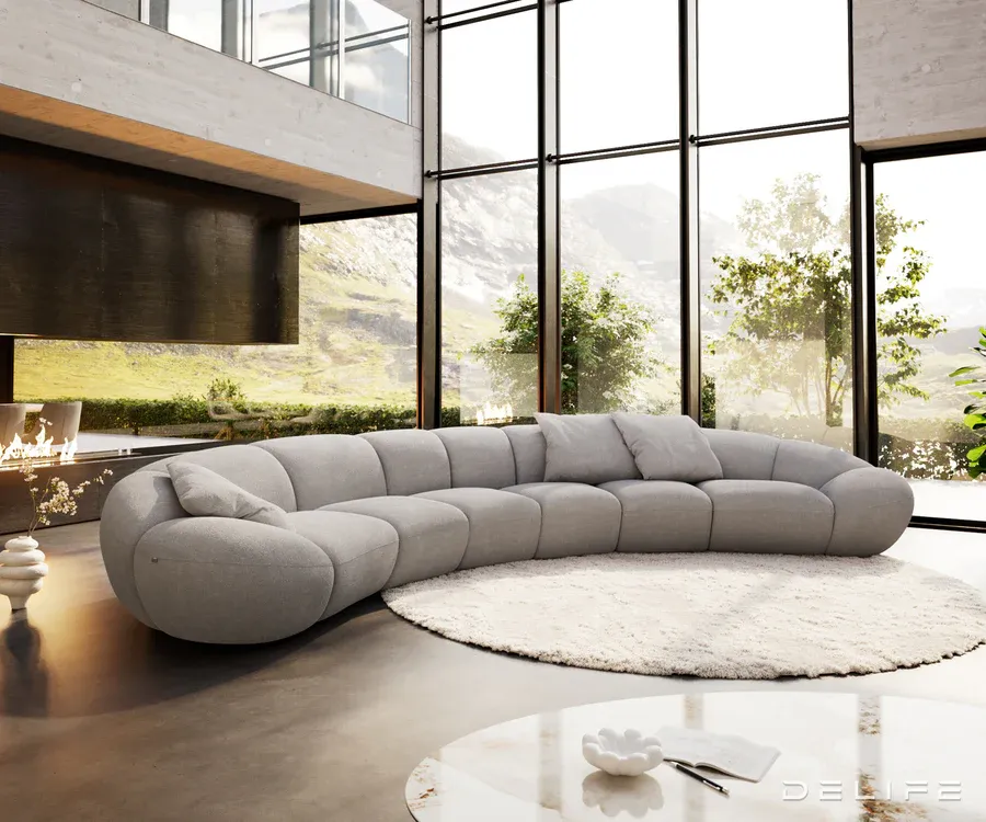 Sofa Lunna 464x212cm, Materijal: Strukturirana tkanina - Čakovec, Čakovec-zapad