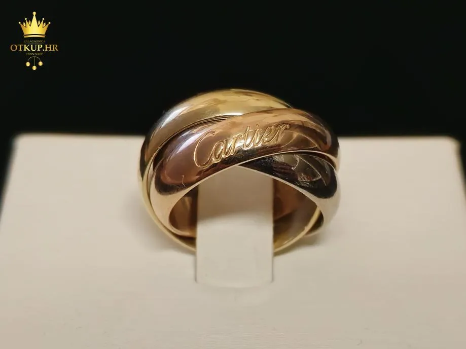 Zlatni Prsten Cartier Trinity 18k 14,42g / R1, Rate! - Zagreb