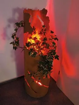 europalms fire-column crack decor, rusty, 123cm - slika 3