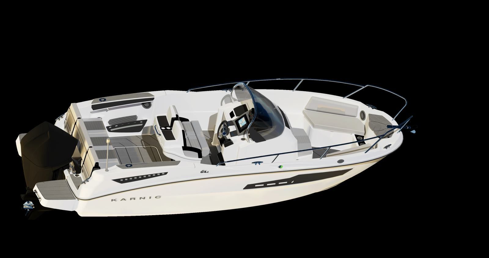 karnic 7.95 m (sl741) - otvoreni pramac/kabina u konzoli, model 2026 - slika 17