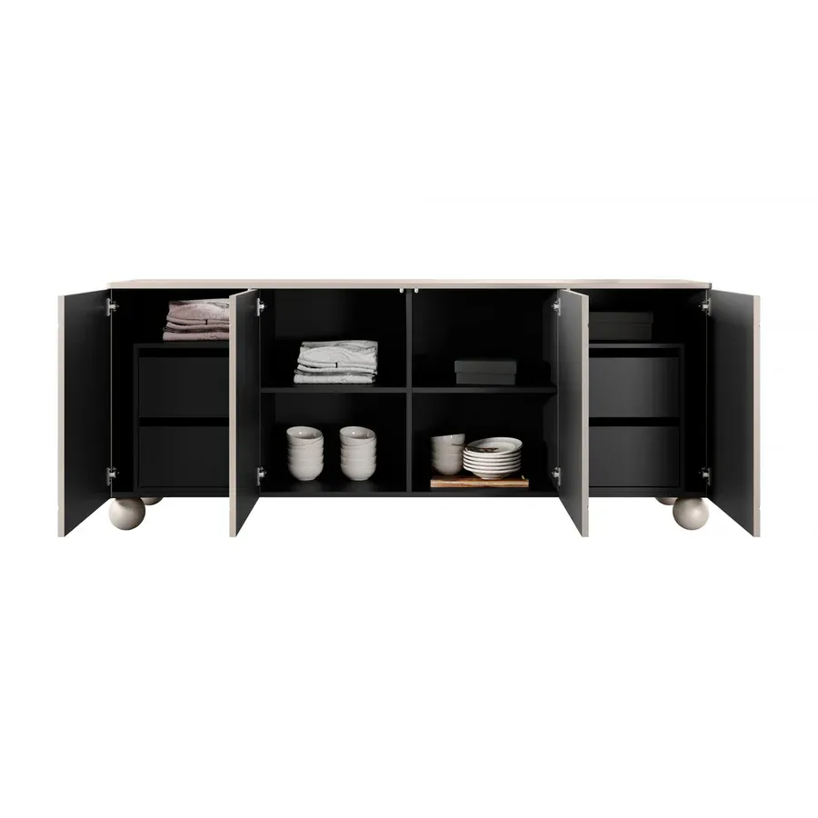 komoda sonatia 200cm, 4 vrata i 4 ladice, materijal: mdf - slika 5