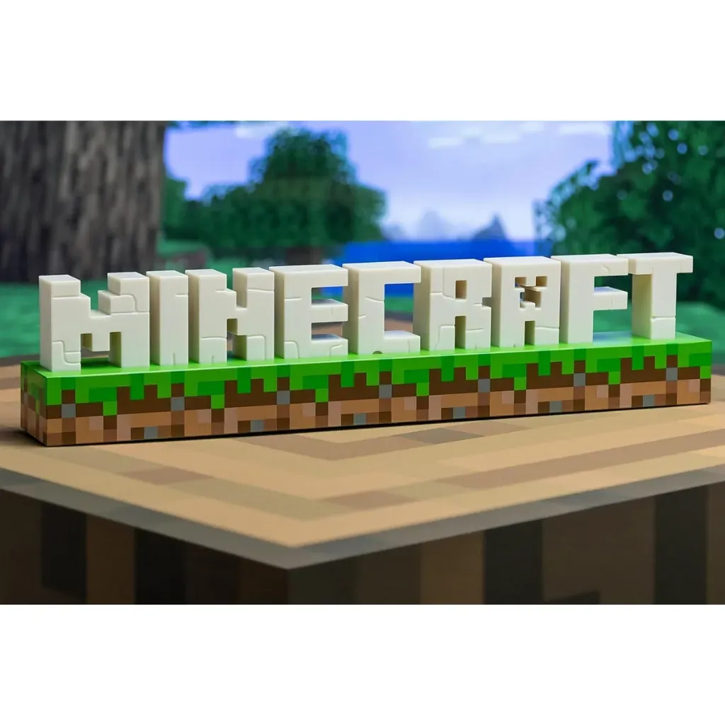 paladone minecraft logo light - slika 2
