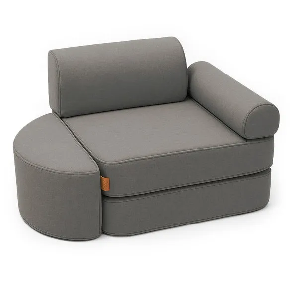 mala modularna sofa za djecu u zatvorenom/na otvorenom prostoru - glin - slika 3