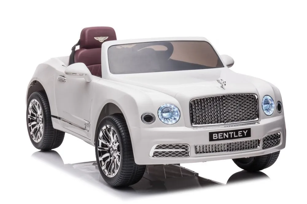 Licencirani auto na akumulator Bentley Mulsanne - bijeli - Mursko Središće