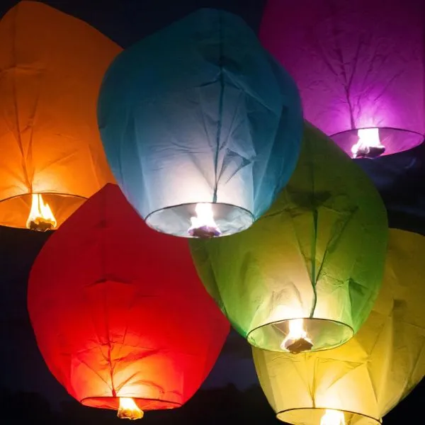 (pak 5kom) japanski wish baloni! lampion želja - slika 5