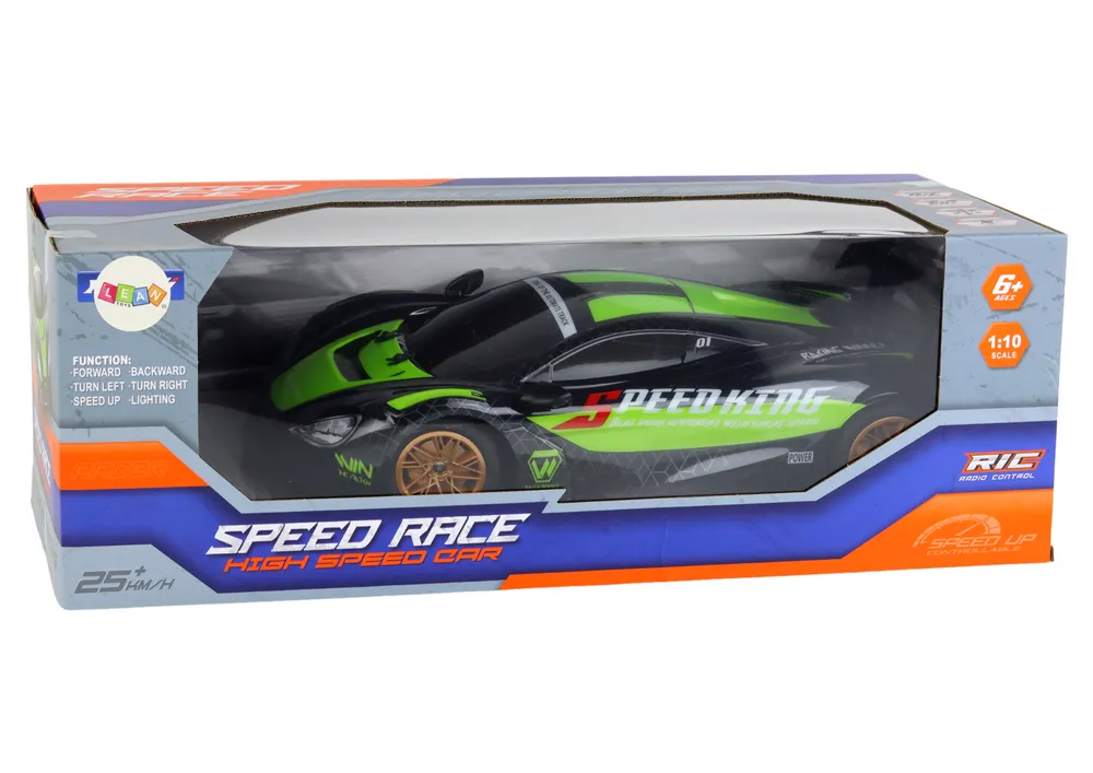 auto na daljinsko upravljanje sports car 1:10 - zeleni - slika 3