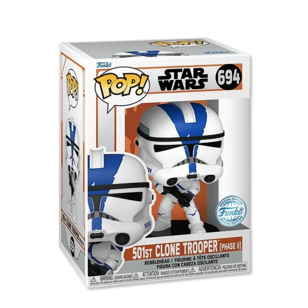 funko pop! star wars – 501st clone trooper (phase ii) #694 - slika 2