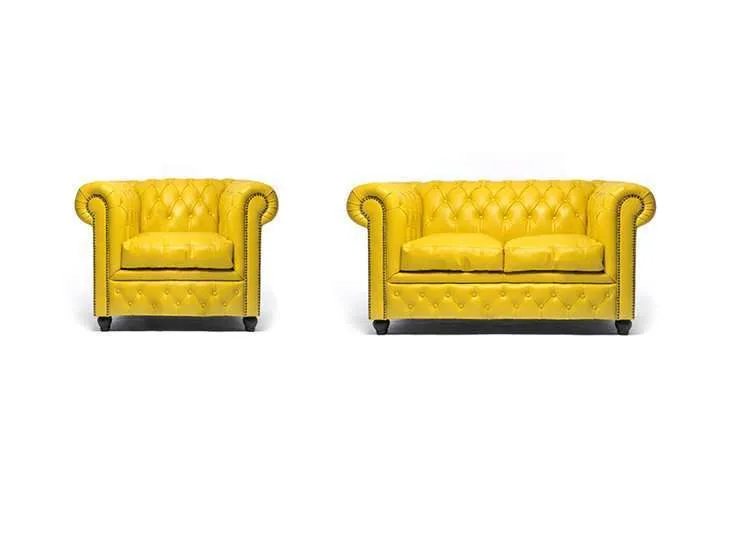 Chesterfield Set Garnitura Original Leather | 1 + 2 sjedišta - Ježdovec, Zagreb