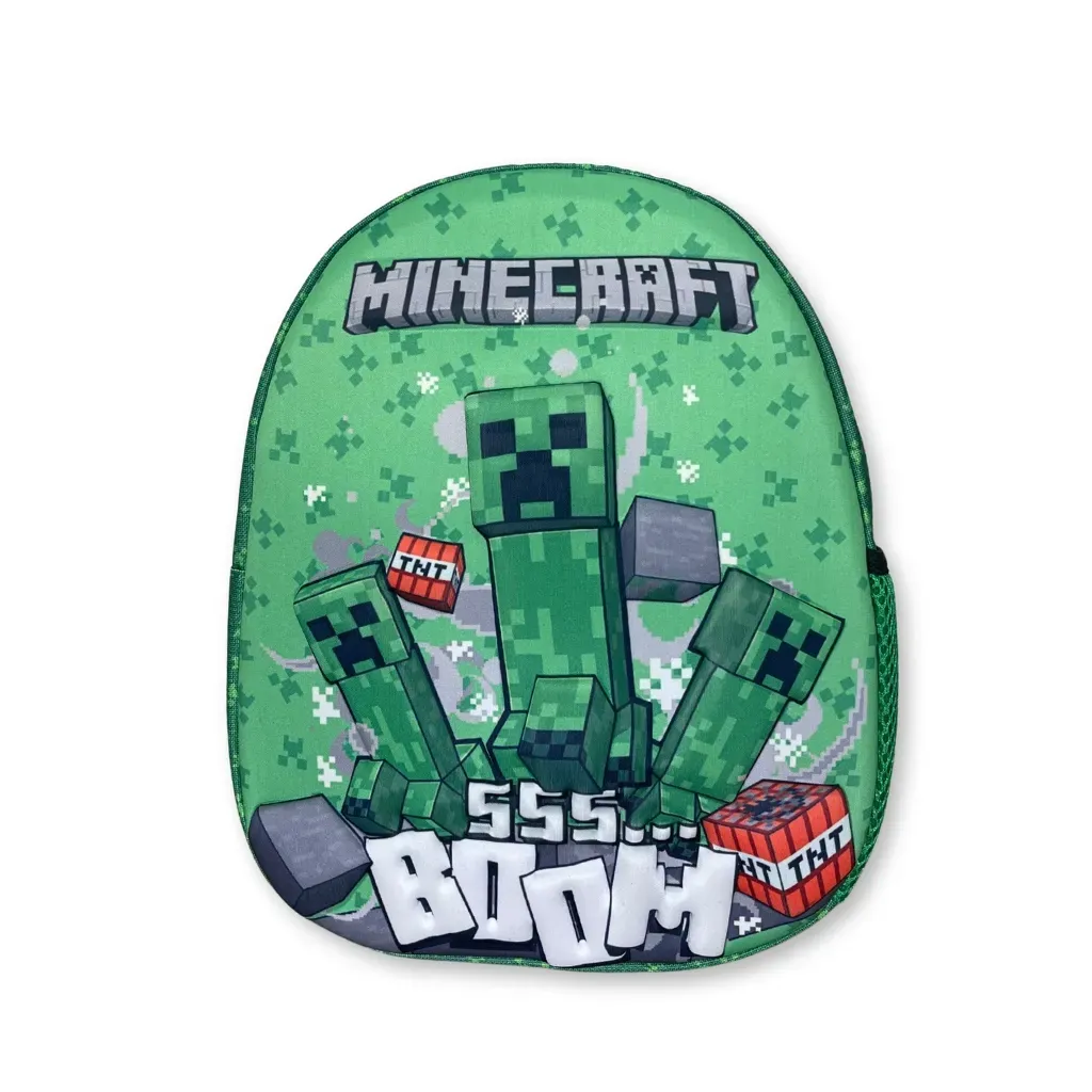 minecraft 3d dječji ruksak – boom - slika 2