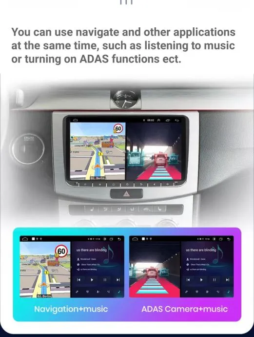 original radio za vw golf 5 6 polo škodu passat b6 b7 multimedija wifi - slika 10