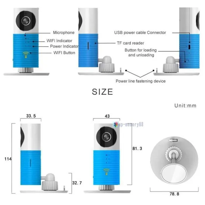dječja baby p2p wifi kamera + detekcija gibanja + noćno - slika 7
